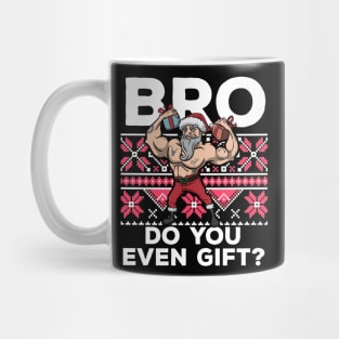 Ugly Christmas Workout Lifting Santa Claus Gym Fitness Gift Mug